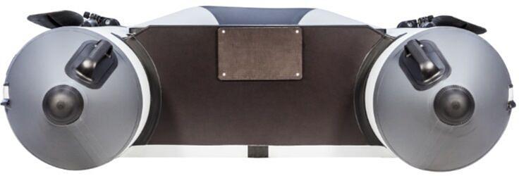 Лодка Аква 3200 слань книжка, киль, 3200*1420*400 мм., цвет: серый-графит фото 7