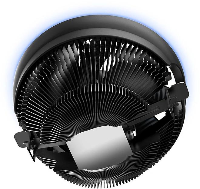 Устройство охлаждения(кулер) PcCooler E126M B одноцветная Soc-AM5/AM4/1200/1700/1851 черный 4-pin 29.8dB Al 90W 266gr Ret (R3-0120WBKBXX-GL) фото 2