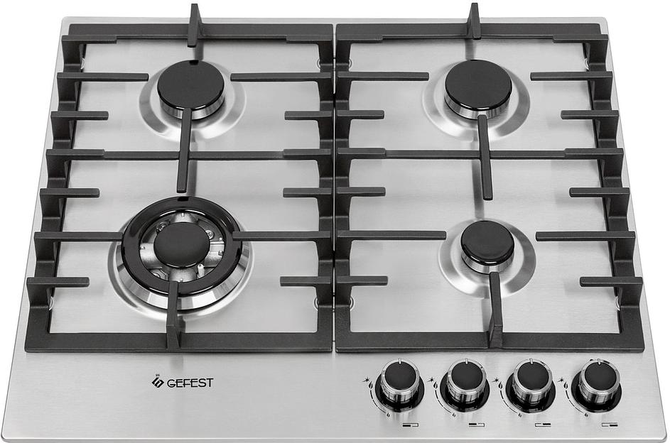 Газовая варочная поверхность Gefest ПВГ 1214-01 К5 нержавеющая сталь фото 2
