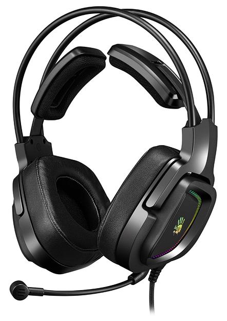 Наушники с микрофоном A4Tech Bloody G575P черный 2м мониторные оголовье (G575P) фото 2