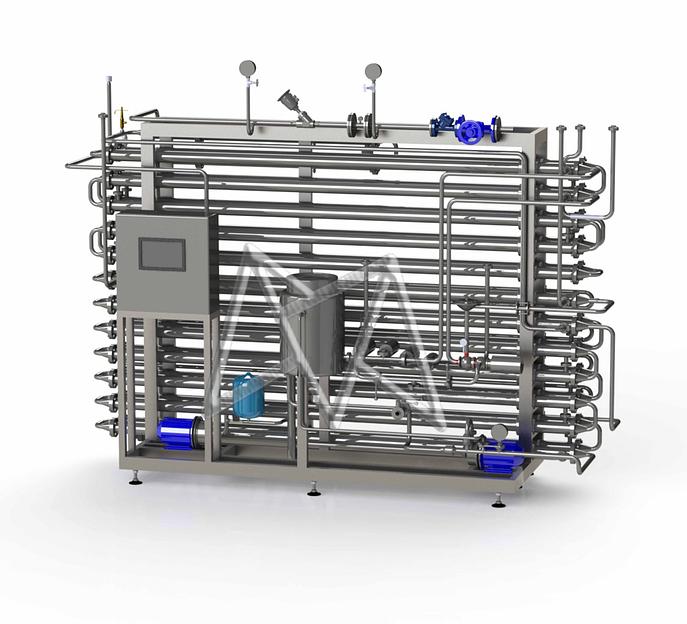 Трубчатая пастеризационно-охладительная установка для смесей и мороженого фото 1