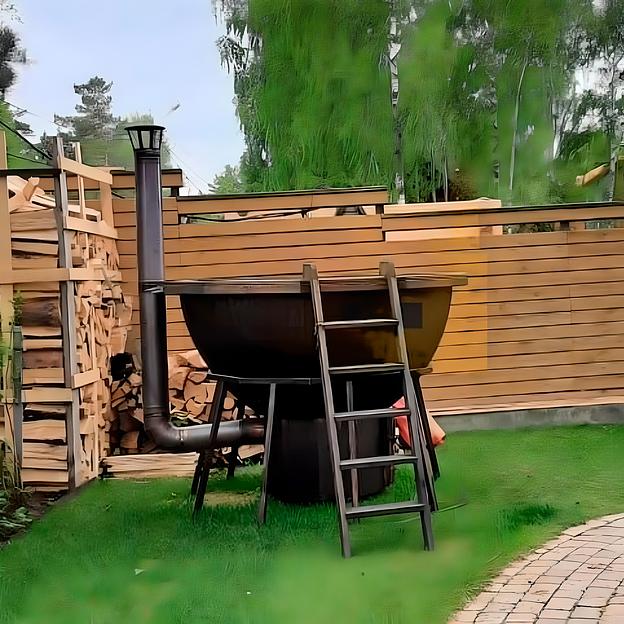 Банный чан «Посейдон» (с печью толщиной 3 мм), (8-12 человек) фото 1