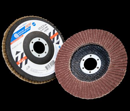 Круг шлифовальный лепестковый торцевой КЛТ 1 125х22,23 корунд P40 Prof ОПТ фото 1