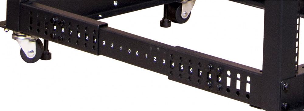 Полка выдвижная Lanmaster TWT-RACK2-S4-ADJ/45 1U нагр.:45кг. 19" черный (упак.:1шт) фото 2