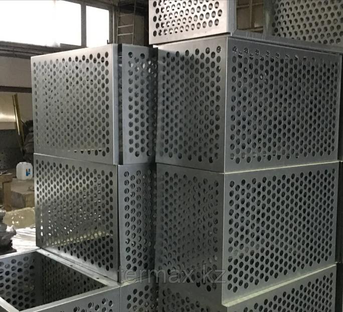 Изготовление из стали кондиционерных корзин с логотипом фото 1