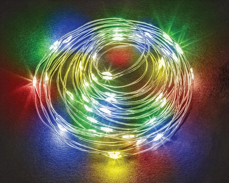 Гирлянда новогодняя светодиодная NGF-D049-08 микро роса RGBY Navigator Group 30668 фото 1