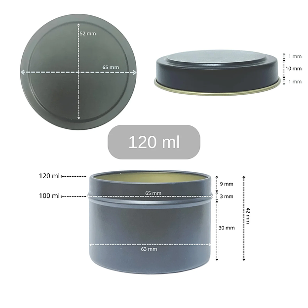 Свеча из кокосового воска в металлической банке Razzo room 120 мл фото 5