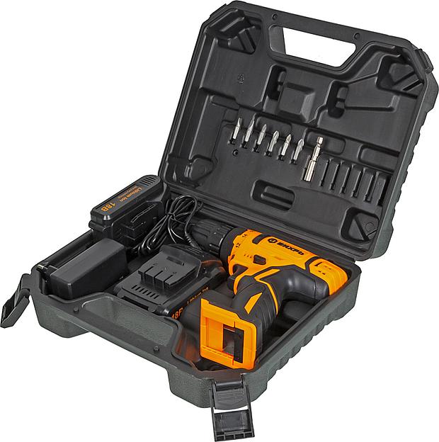 Дрель-шуруповерт Вихрь ДА-18Л-2КА аккум. патрон:быстрозажимной (кейс в комплекте) фото 9