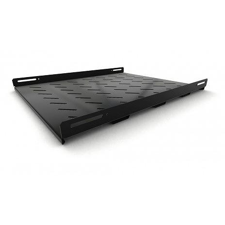 Hyperline TSH3M-650-RAL9004 полка стационарная усиленная, глубина 650 мм, с боковым креплением, нагрузка до 50 кг, для шкафов серии TTB, TTR, TTC2, 485х650мм (ШхГ), цвет черный (RAL 9004) фото 1