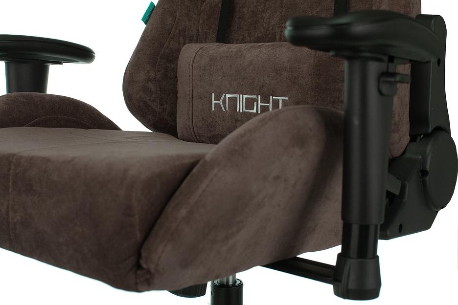Кресло игровое Бюрократ VIKING KNIGHT Fabric темно-коричневый Light-10 с подголов. крестовина металл фото 9