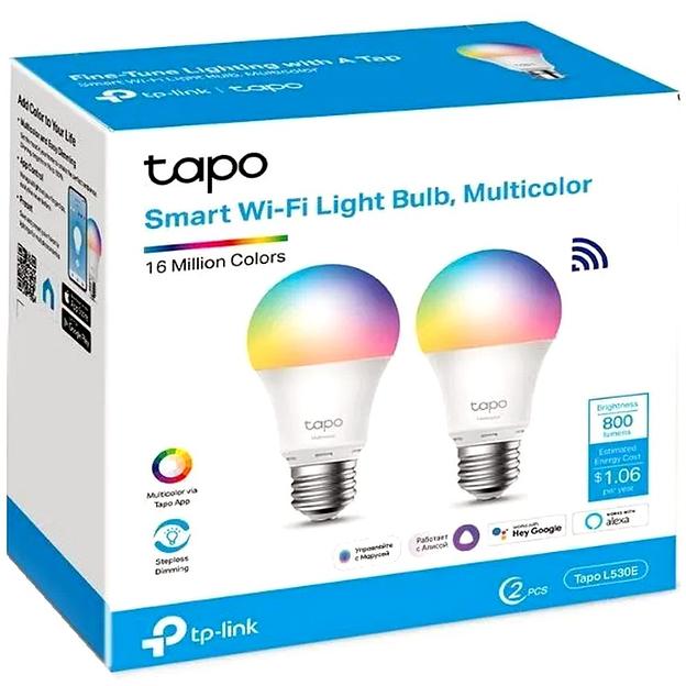 Tapo L530E(2-pack) Умная многоцветная Wi-Fi лампа, 2 шт. фото 2