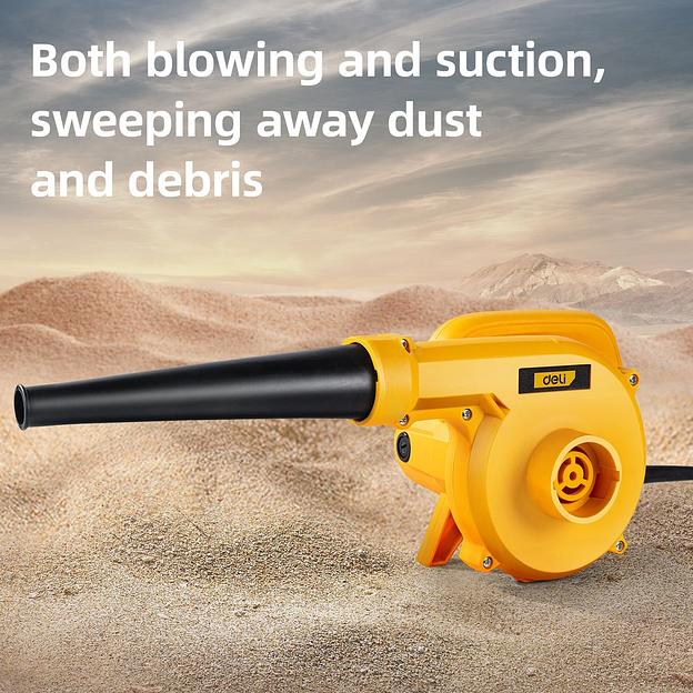 Воздуходувка-пылесос электрическая Deli DL-GF35-E1 (600Вт, 2,5 м3/мин, 15000 об/мин) фото 3