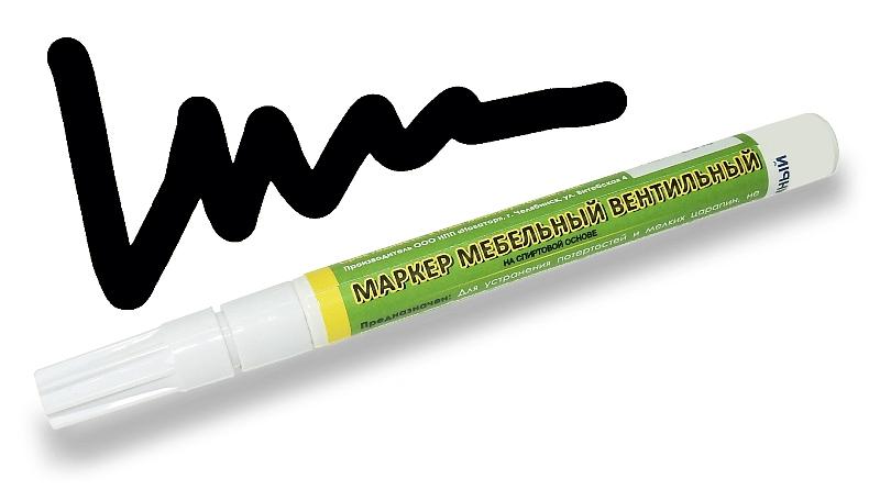 Маркер вентильный, цвет чёрный фото 1