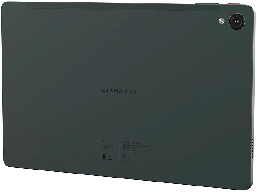 Планшет Digma Pro Pulse T606 (1.6) 8C RAM6Gb ROM128Gb 10.4" In-Cell 2000x1200 4G 2Sim Android 14 темно-зеленый 13Mpix 5Mpix BT WiFi microSD 128Gb 7000mAh фото 2