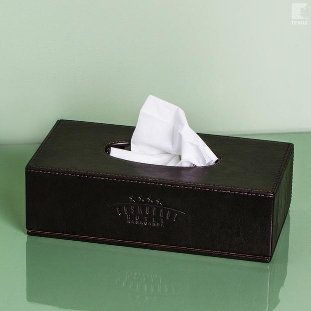 Диспенсер для салфеток кожаный ОПТ фото 1