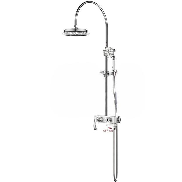 Душевая система К19026W Gerhans, белый и розовое золото, Опт фото 1