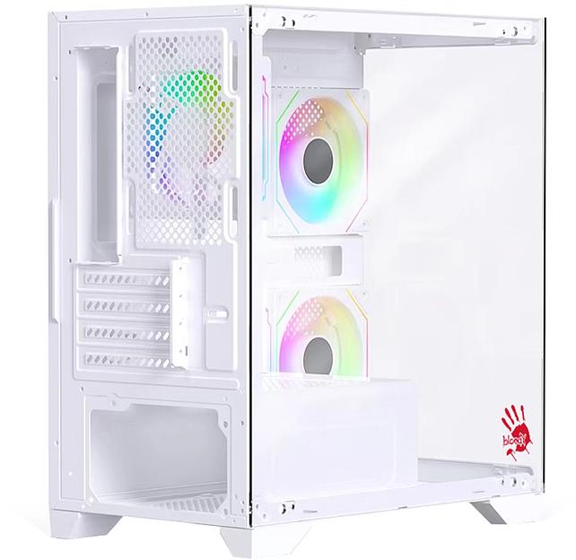 Корпус Bloody BD-CC103F белый без БП mATX 7x120mm 1xUSB2.0 1xUSB3.0 audio bott PSU фото 3