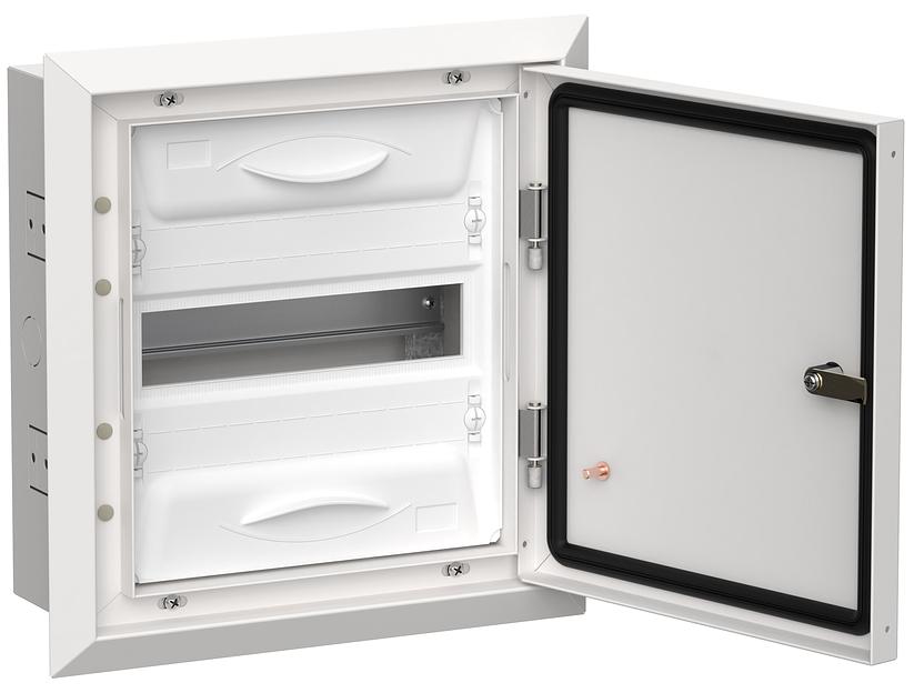 Корпус металлический IEK TITAN 5 ЩРв-12 (1х12) 380х365х130мм IP31 белый (одна дверь) IEK фото 1