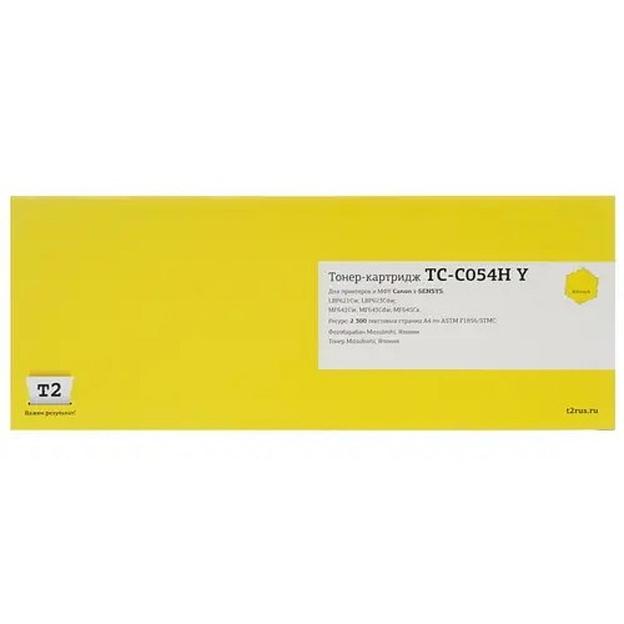 T2 Cartridge 054HY Картридж (TC-C054H Y) для Canon i-Sensys LBP621Cw/LBP623Cdw/MF641Cw/MF643Cdw/MF645Cx (2300 стр.) желтый, с чипом фото 1