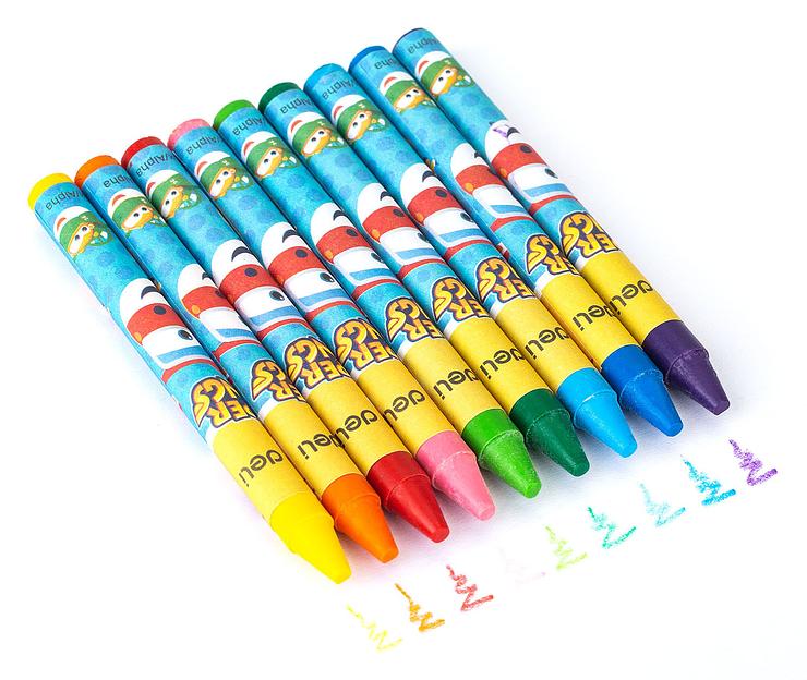 Восковые мелки Deli EC21020 Super Wings 24цв. картон.кор./европод. фото 2