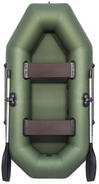 Лодка Аква Оптима 240, 2400*1200*340 мм., цвет: зеленый фото 1