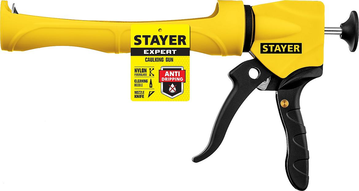STAYER Expert 310 мл, скелетный пистолет для герметика (06690) фото 4