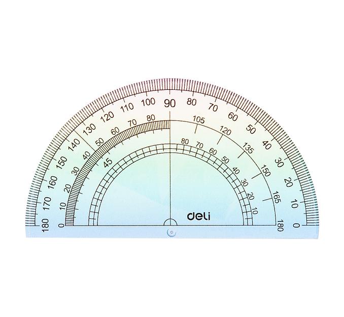 Набор линеек Deli EH652 пластик дл.15см ассорти компл.:лин 15см/2 угольн/трансп пластиковый пакет с европодв. фото 9