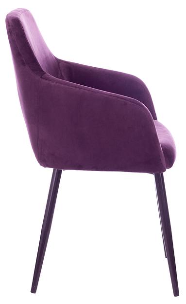 Кресло Бюрократ CH-380F сливовый Italia 23 на ножках металл черный фото 2