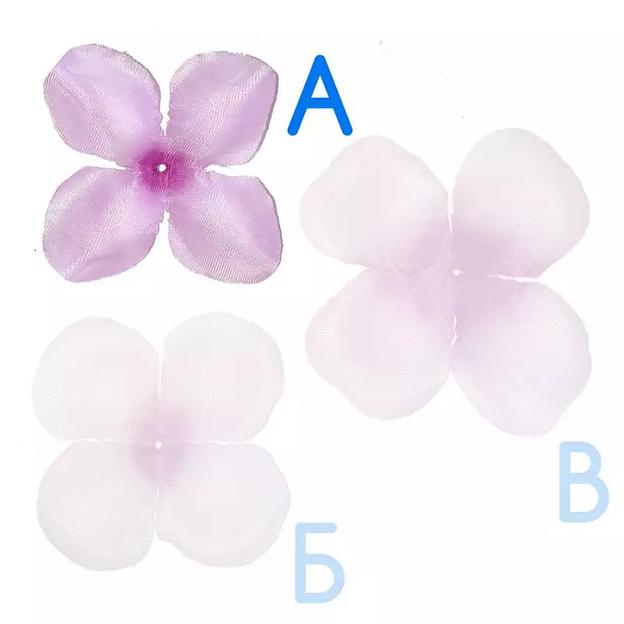 Заготовка для розы 190-3 Сиреневая загнут. 4-кон. (x1) 10см 2203шт/кг фото 2