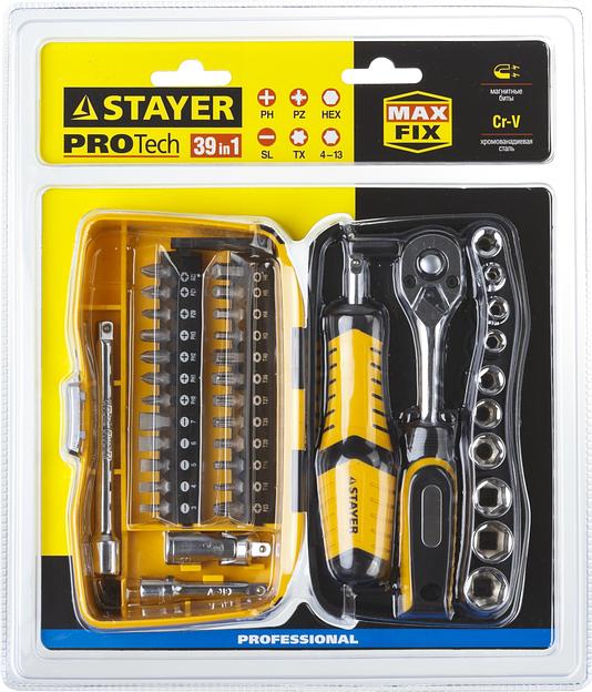 STAYER Pro Tech 39, 39 предм., универсальный набор инструмента (25135-H39) фото 5