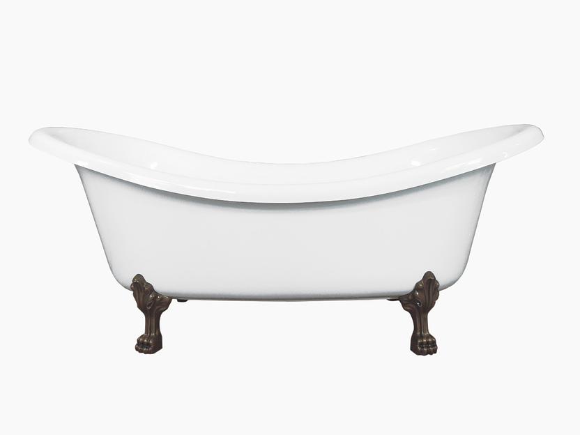 Мраморная ванна Castone «Корсика» на лапках фото 4