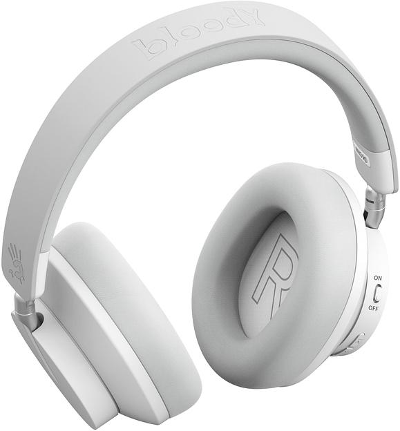 Наушники накладные A4Tech Bloody MH390 белый беспроводные bluetooth оголовье (MH390 WHITE) фото 8