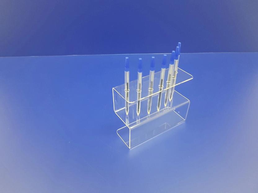 Подставка для ручек карандашей кистей 7 секции ( S-образные, место для логотипа) фото 1
