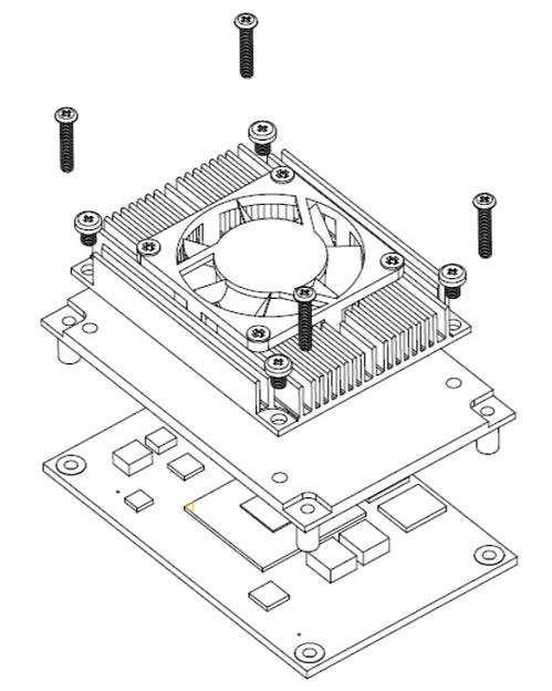 Радиатор 5078D840200E, крепление - 4 винта фото 1