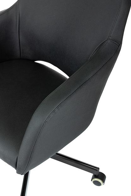 Кресло Бюрократ CH-380M черный эко.кожа крестов. металл фото 6