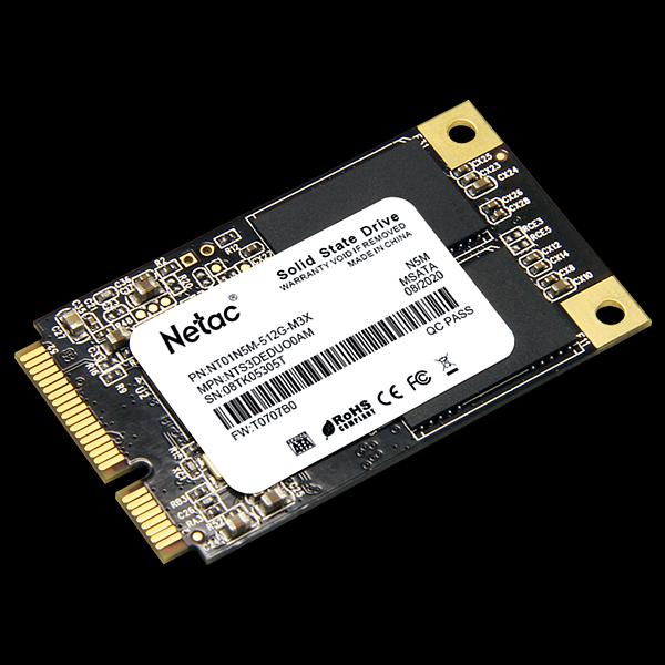Ssd накопитель Netac SSD N5M mSATA SATAIII 3D NAND 512GB, R/W up to 540/490MB/s, 3y wty (NT01N5M-512G-M3X) фото 3