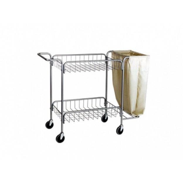 Тележка внутрикорпусная для перевозки белья, 1230х440х900 мм фото 1