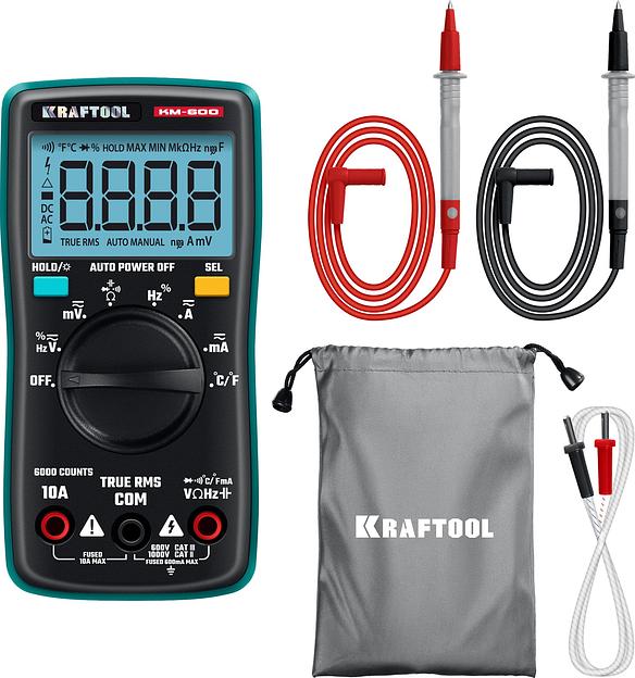 KRAFTOOL KM-600 цифровой мультиметр (59854) фото 3