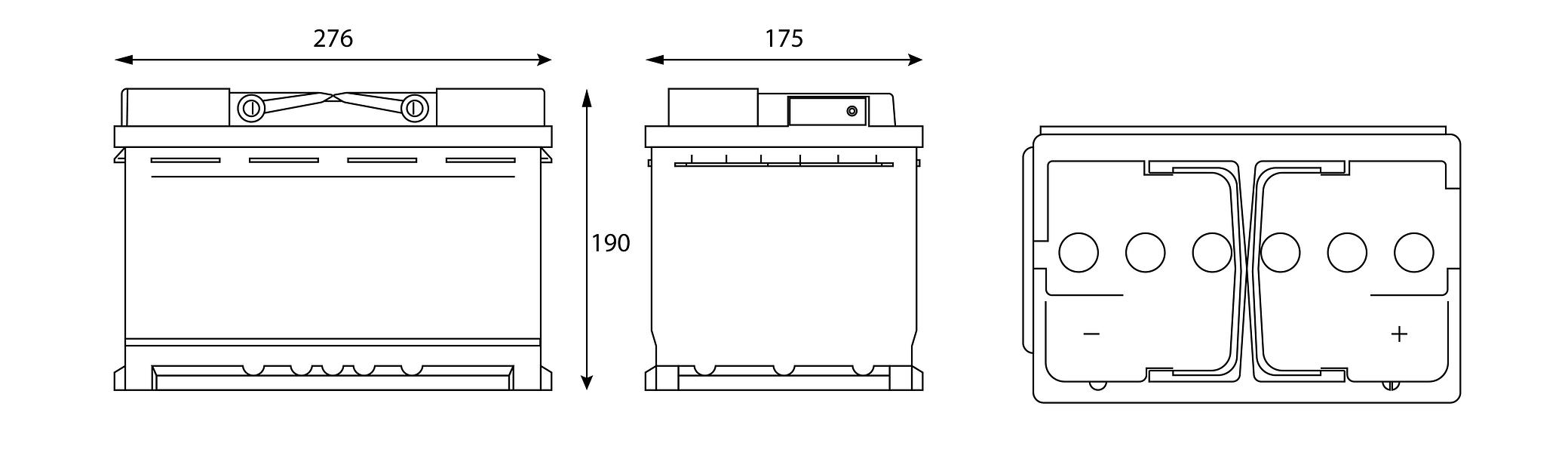 Аккумулятор Contact 77 А/ч, обратной полярности, конус ОПТ фото 3