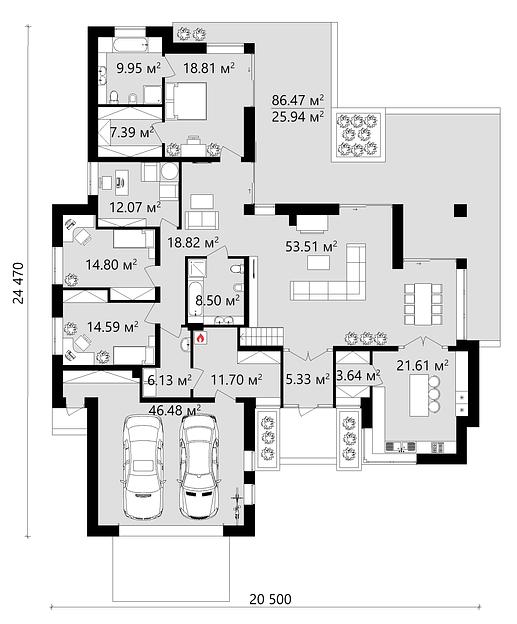 Проект дома KDR – 25 фото 3