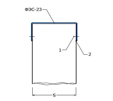 ФЭС-23 торцевой нащельник сэндвич-панели, доборный элемент ОПТ фото 2