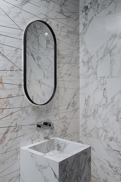 Зеркало в раме "Айрон" капсула фото 4