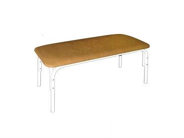 Банкетка медицинская без спинки, металлический каркас, 900х400х400 мм фото 1