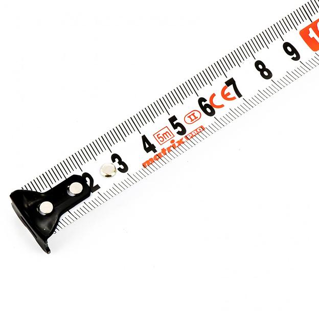 Рулетка Autostop, 5 м х 19 мм, двухкомпонентный корпус, автоматическая фиксация, PRO фото 2