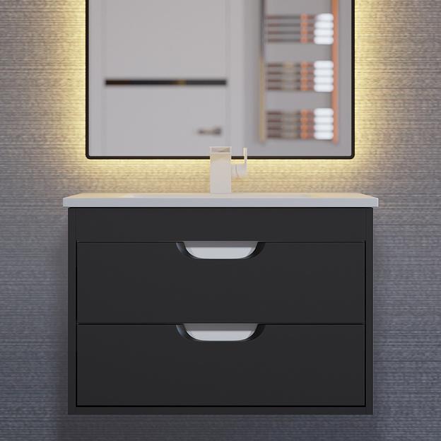 Тумба под раковину для ванной Uperwood Modul 65 см, подвесная, матовая, черная фото 1