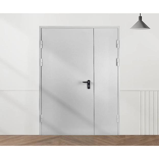 Противопожарная дверь РПК ДМПГ-60-2 левая 138х208см светло-серый фото 3