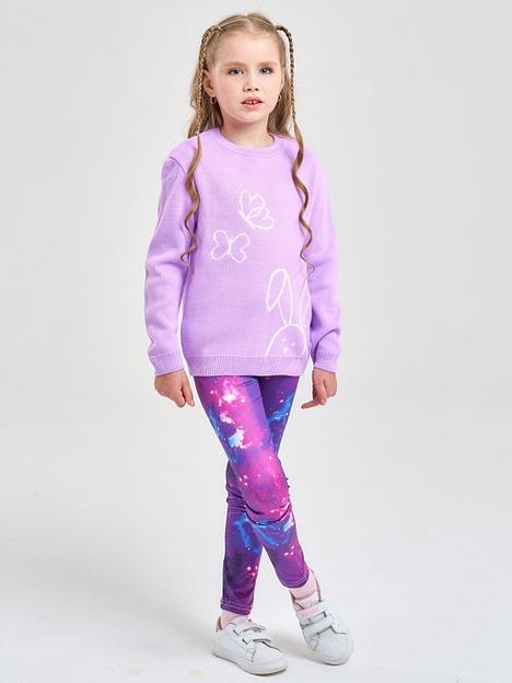 Джемпер «Зайка» сиреневый, для девочек ОПТ фото 6