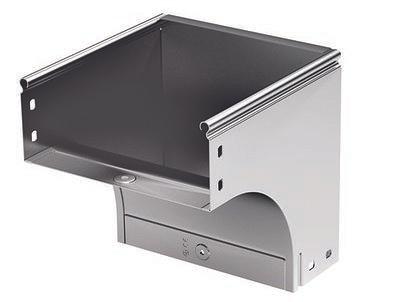 Угол CDV 90 вертикальный внешний основание 100 H50 в комплекте с крепежными элементами и соединительными пластинами DKC 37572K фото 1