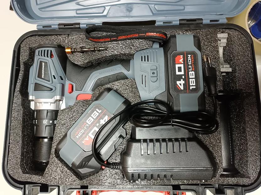 Шуруповёрт аккумуляторный бесщёточный ударный MKDHP-18V E0087 ОПТ фото 2