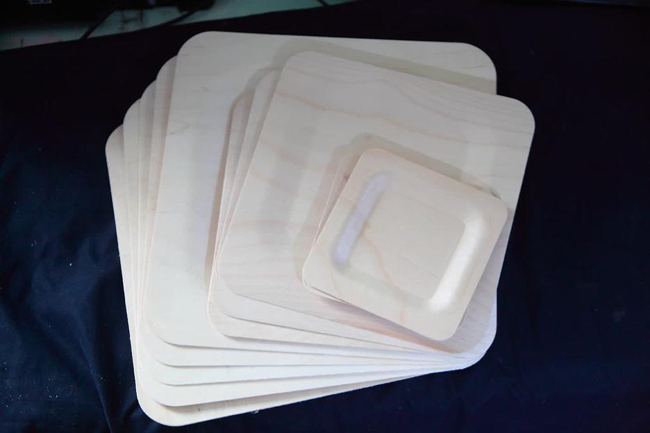 Тарелка десертная одноразовая, квадрат 100 мм фото 4